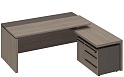 Стол руководителя с брифинг-приставкой боковой правый